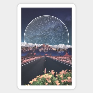 Road to the stars Sticker